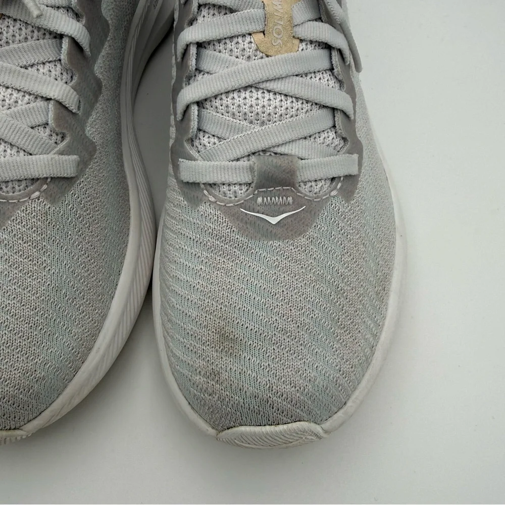 Women’s HOKA One One Solimar Light Gray‎ Athletic Running Sneaker Shoes Size 7B